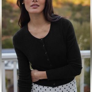 NWT Jenni Kayne Finley Cashmere Cardigan in Black in Size L (can fit S-M-L)